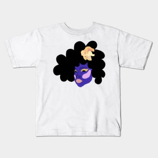 Afro Art Purple Kids T-Shirt